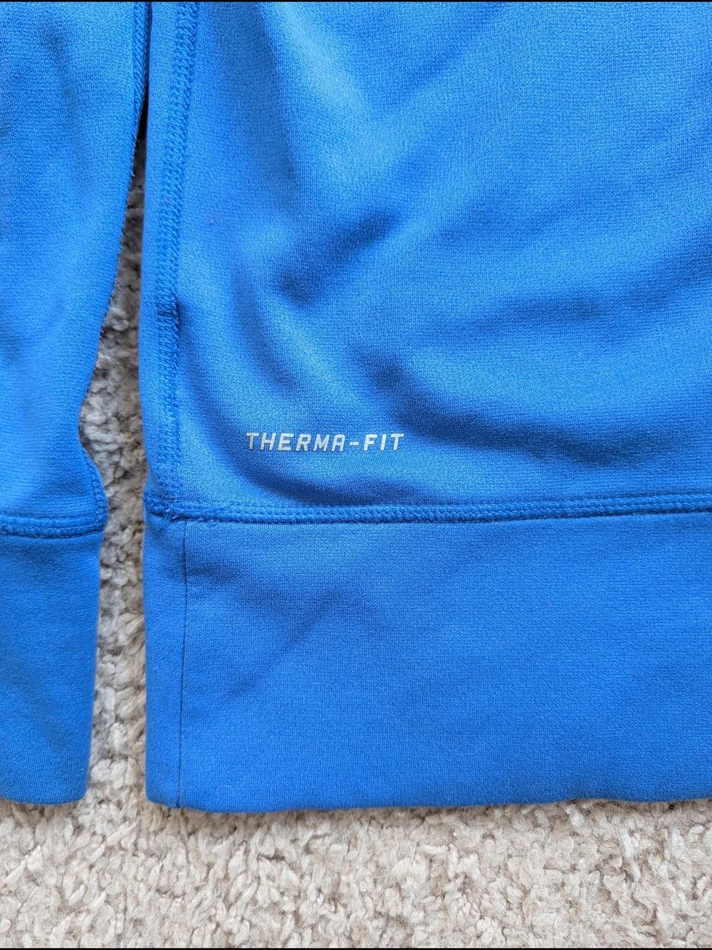 Nike Womens Blue Therma Fit Fleece Activewear Pullover Hoodie Size Large - Picture 6 of 10